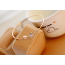 1205韩版饰品满钻心形爱心手链