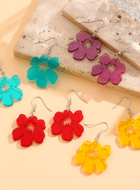 ins博主同款小红花项链女韩系夏