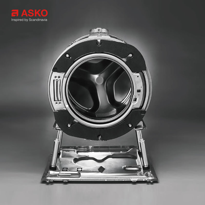 ASKO 风格系列10+10kg洗烘套装欧洲进口热泵烘干不锈钢四合一组合 - 图1