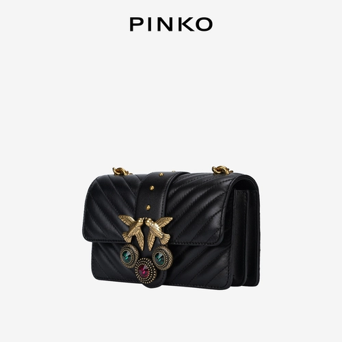 Pinko xioxiangfeng Girm Girm Lamb Skin Skin Ploum Plouds Crossbody Laked Diamond Decoration ласточка птица Bird Ban Guanqi искренние