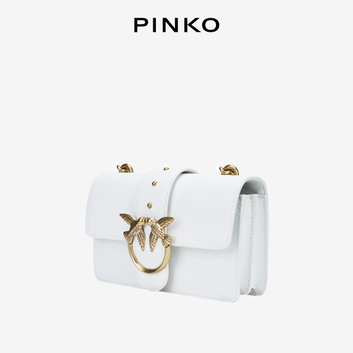 PINKO Кожаная классическая сумка через плечо, маленькая сумка на одно плечо, из натуральной кожи, официальный продукт