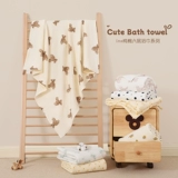 Детское хлопковое марлевое банное полотенце для новорожденных, одеяло, хорошо впитывает воду