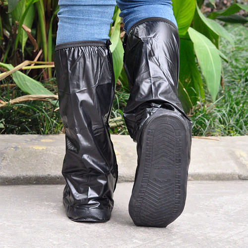 高筒防水雨鞋套长款雪地靴套防雪天防湿户外徒步登山男款女士玩雪 - 图1
