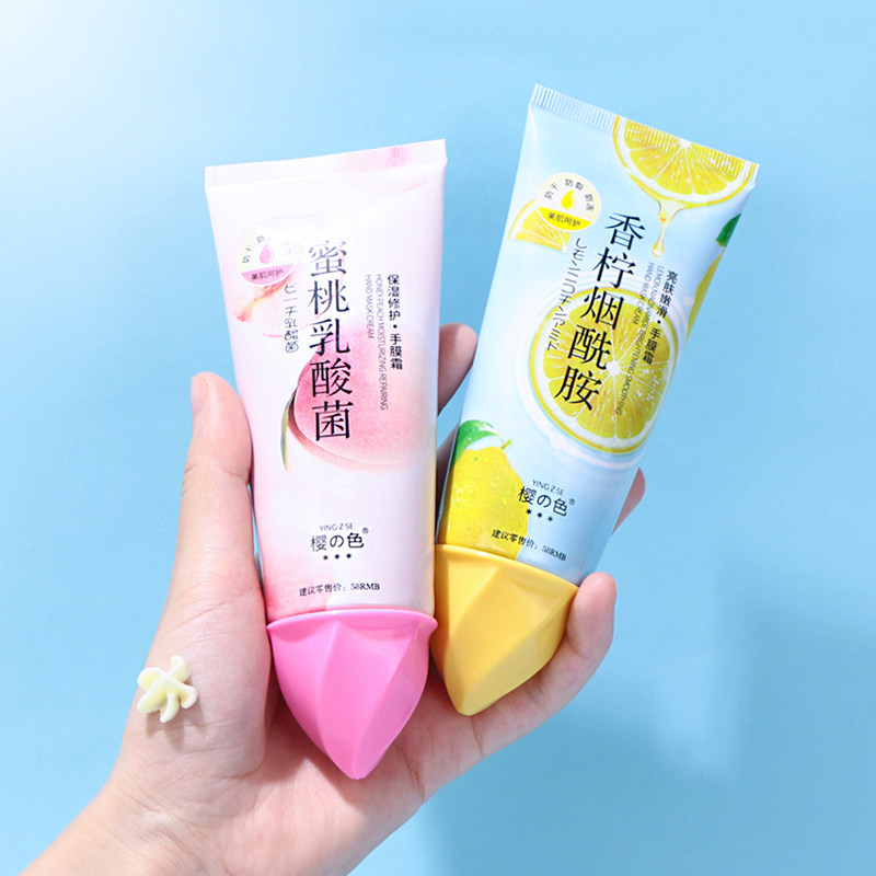 桃乳酸菌手膜霜滋润保湿女不护手霜 樱色护手霜