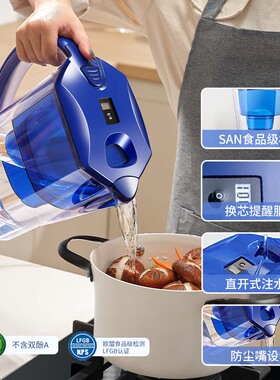 过滤水壶净水壶自来水去水垢除氯