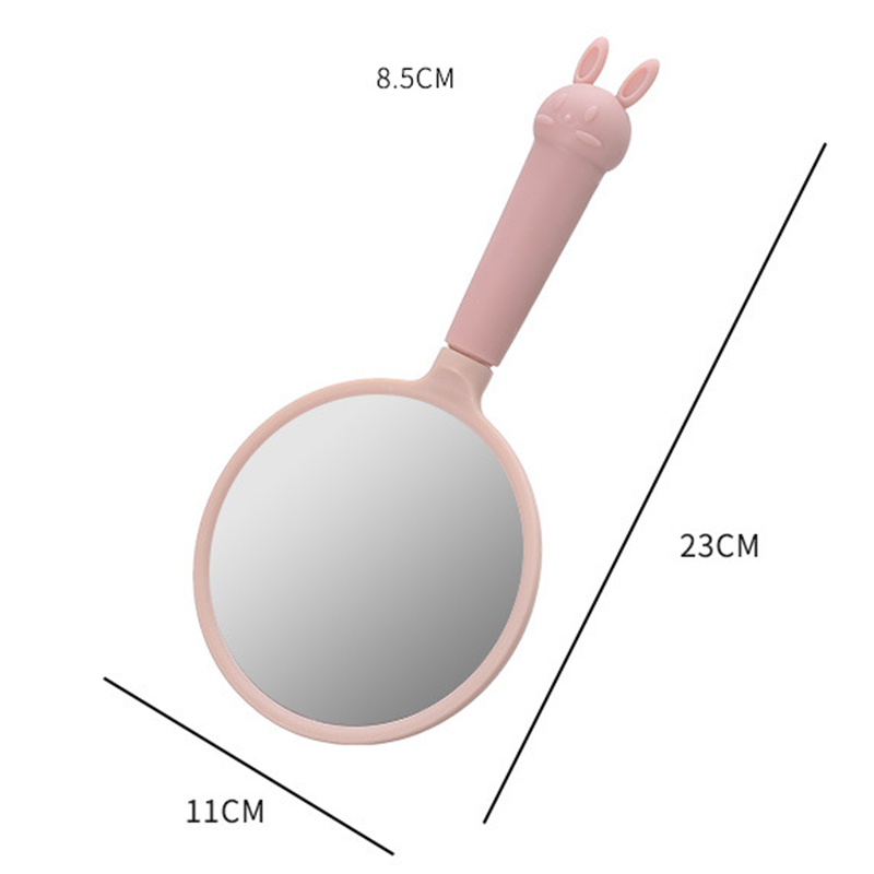 手柄镜子化妆镜手持镜子小随身镜学生宿舍手拿小镜子女随身携带 - 图0