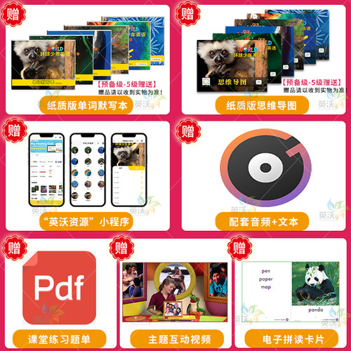 【英沃图书】新版Our world第二版starte123456级学生书+练习册+在线账号 美国国家地理少儿英语正版授权原版进口环球少年英语教材 - 图2