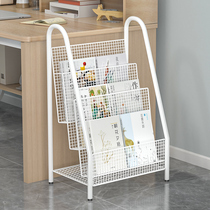 Magazine Racks Simple Bookshelves Press Shelf Iron Art Shelf Book Newspaper Shelf Living Room High Face Value Books Containing Newspaper Shelf