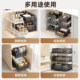 Double-layer pull-out storage rack under the sink cabinet, layered shelf inside the sink cabinet, bathroom toilet storage box