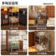 Dirty clothes basket household wheeled two-layer dirty clothes storage basket high-looking large-capacity laundry basket multi-functional storage rack