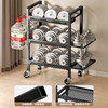 Soubai movable super large capacity yoga mat storage basket