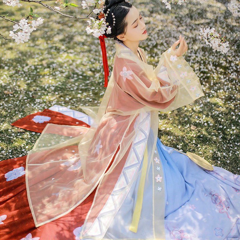 【兰彩荷】原创正品宋制汉服女夏画扇 画扇汉服