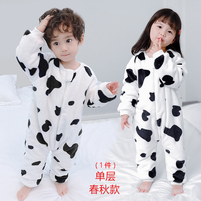 儿童连体睡衣宝宝秋冬季加绒加厚法兰绒家居服珊瑚绒婴儿防踢睡袋,淘宝优惠券,粉丝福利购,淘宝优惠卷