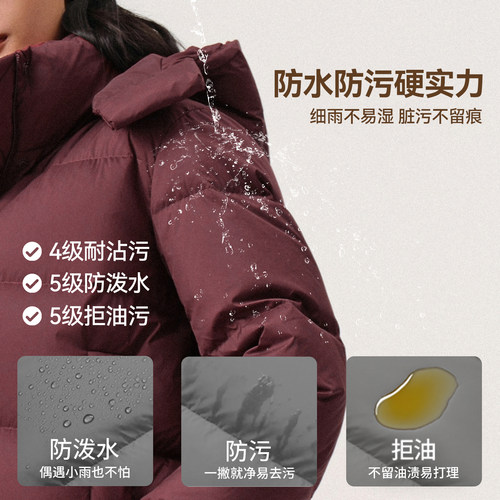 SW速惟运动羽绒服女冬季连帽加厚保暖外套户外短款防风白鸭绒夹克 - 图2