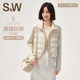 SW Suwei cotton clothing women's winter thin and warm small short quilted jacket 2025 new women's jacket
