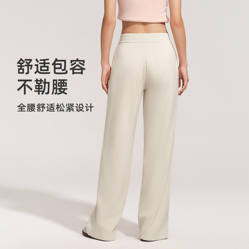 【小糯米+弯刀裤】SW速惟运动裤女宽松直筒户外跑步训练健身卫裤 - 图2