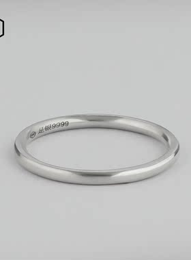 梦卡妮9999纯银戒指单身尾戒