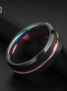 MOKANI潮牌炫彩嘻哈钨金指环