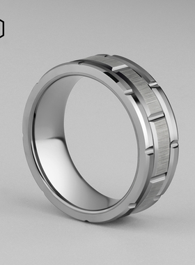 MOKANI轻奢欧美男士钨金戒指