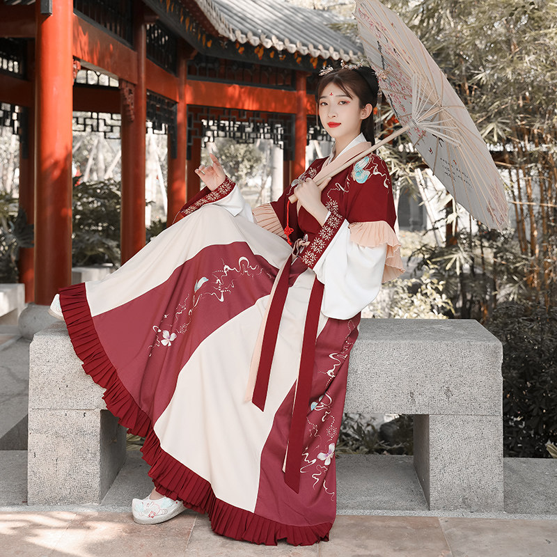 仙女中国风夏季超仙气学生白菜汉服 近庸汉服