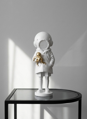 现代简约潜水员树脂装饰摆件