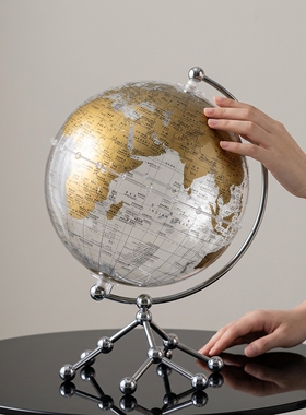 创意透明亚克力地球仪摆件