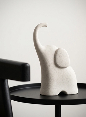 小众手工大象摆件简约现代