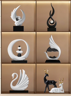 酒柜装饰小众摆件客厅电视柜摆设