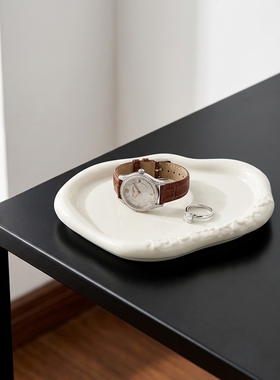 韩版小众陶瓷手镯式收纳盘摆件