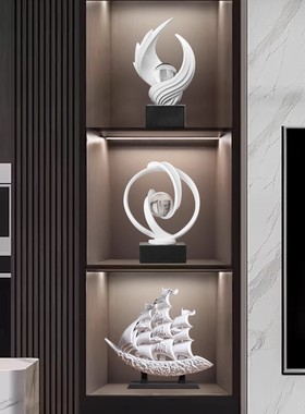 轻奢高档新房酒柜装饰摆件