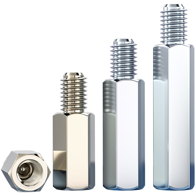 Iron hexagonal studs instead of copper columns