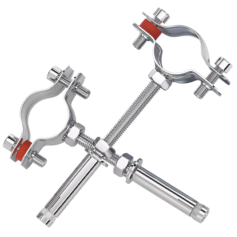304不锈钢固定管支架膨胀螺杆卡扣抱箍管夹水管夹子卡箍卡子管卡