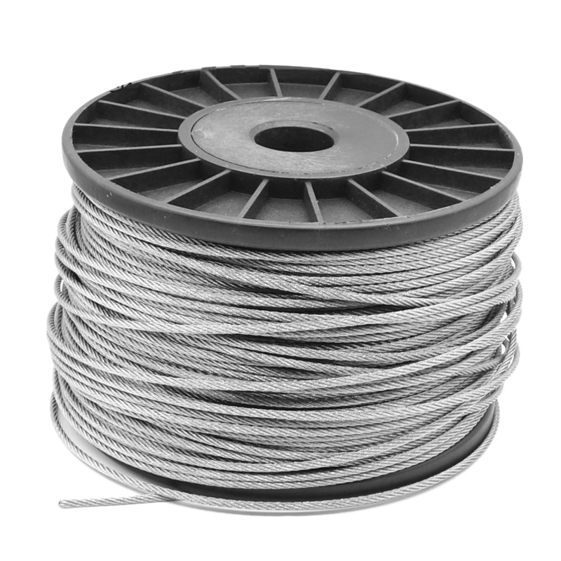 304不锈钢钢丝绳钢索绳细软晾衣晒衣绳架包塑1/2/3/4/5/6/8/10mm - 图3