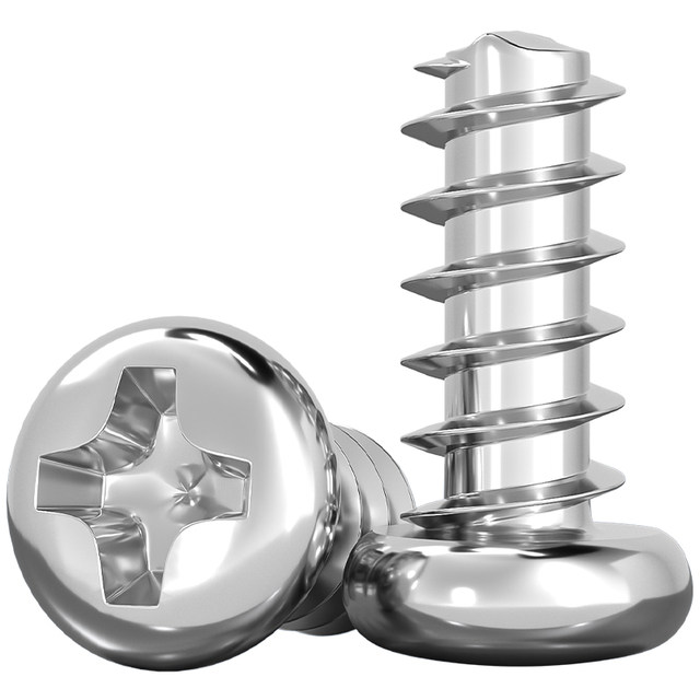 304 round head flat tail self-tapping nail