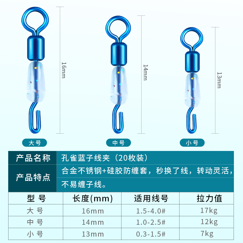 快速子线夹硅胶连接器八字环强拉力8字环钓鱼鱼具用品大全小配件 - 图1