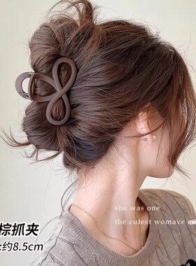 发量少抓夹女高级感后脑勺盘发