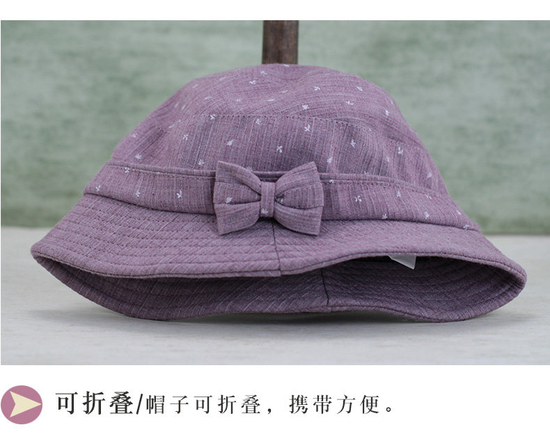 老人帽子女奶奶春秋渔夫帽妈妈薄款时装帽中老年遮阳帽春夏老年帽