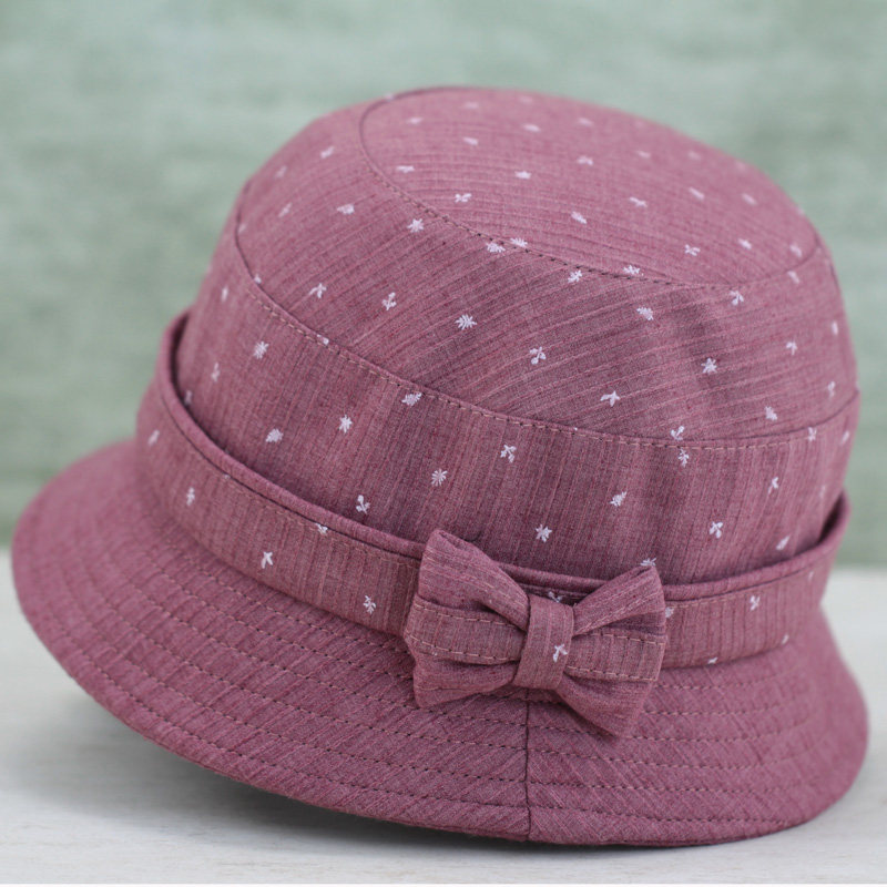 老人帽子女奶奶春秋渔夫帽妈妈薄款时装帽中老年遮阳帽春夏老年帽