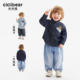 Qiqi Bear Baby Denim ເສື້ອ Plaid ພາກຮຽນ spring