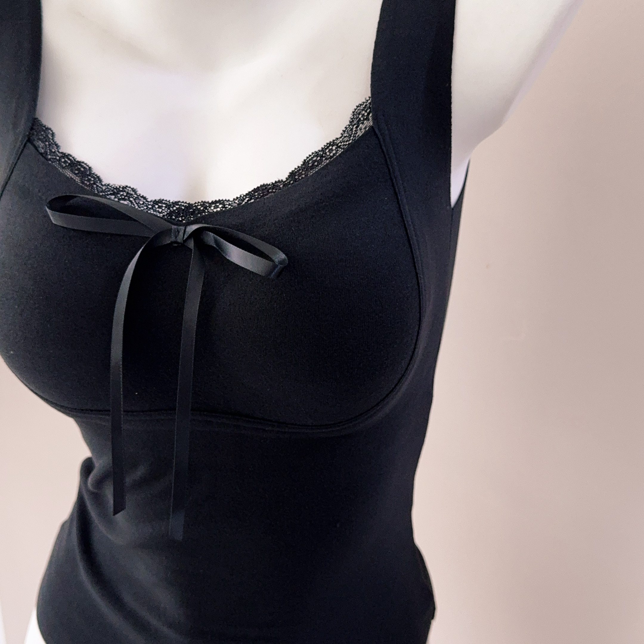 黑色蕾丝磨毛美背吊带背心女内搭秋冬带胸垫保暖内衣打底无袖上衣,淘宝优惠券,粉丝福利购,淘宝优惠卷