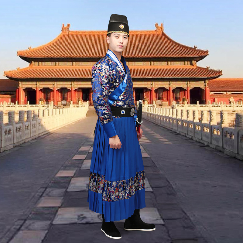 明朝锦衣卫衣服男曳撒飞鱼服装绣春刀蟒袍明制汉服古代武侠风秋冬 - 图2