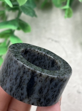 新疆和田玉糖玉意境平安如意扳指戒指圈口22指环把玩戒圈包邮男女