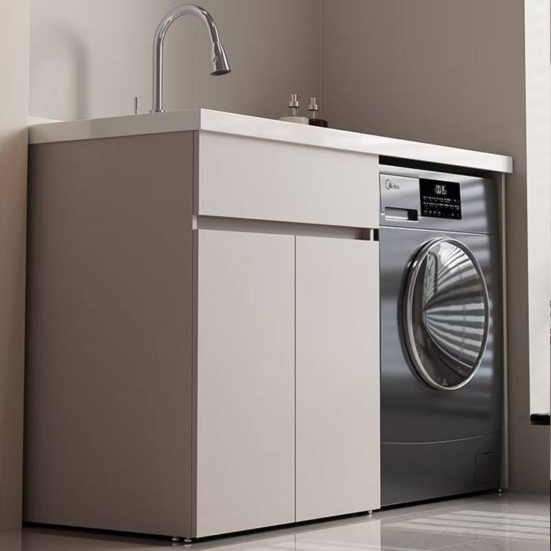 蜂窝铝洗衣机阳台一体柜组合洗衣柜洗衣池台盆伴侣带搓板脸盆定制,淘宝优惠券,粉丝福利购,淘宝优惠卷