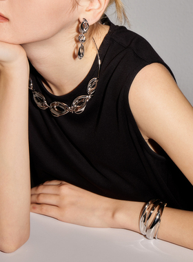 流叶手镯高级极简设计