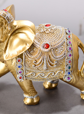 招财福禄大象摆件礼物