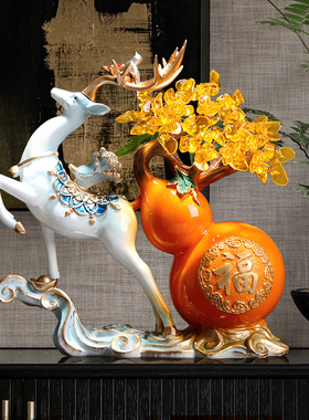 新家装饰品乔迁礼品水晶树发财树