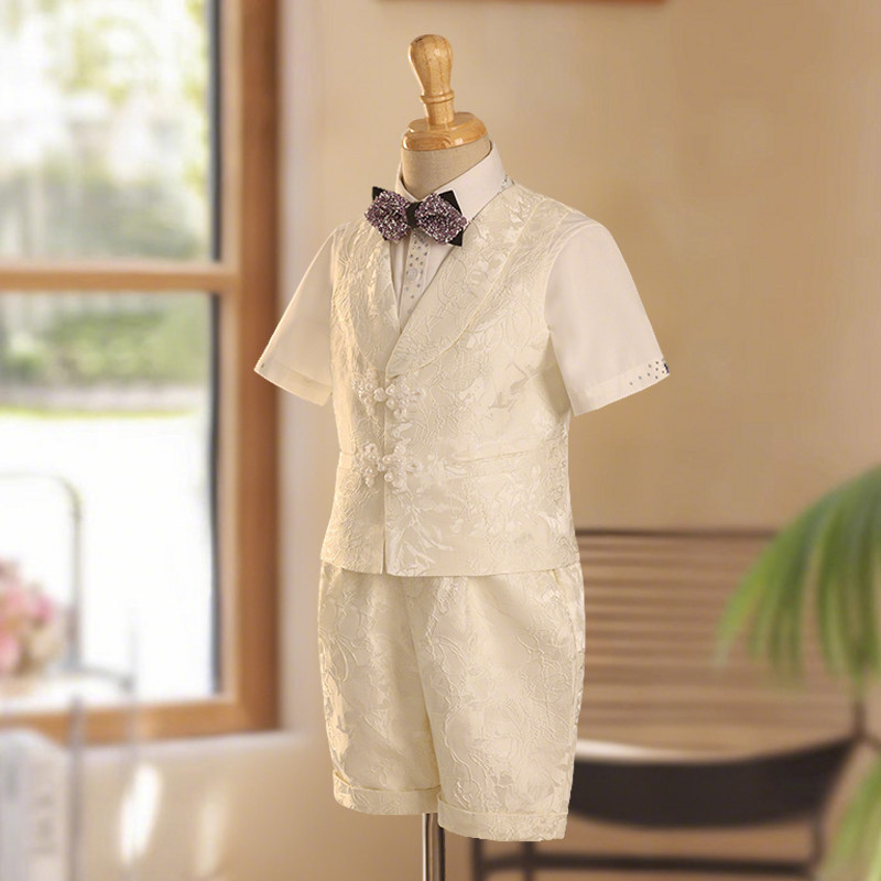 儿童西装套装男童2025新款新中式走秀小西服主持人花童钢琴演出服,淘宝优惠券,粉丝福利购,淘宝优惠卷