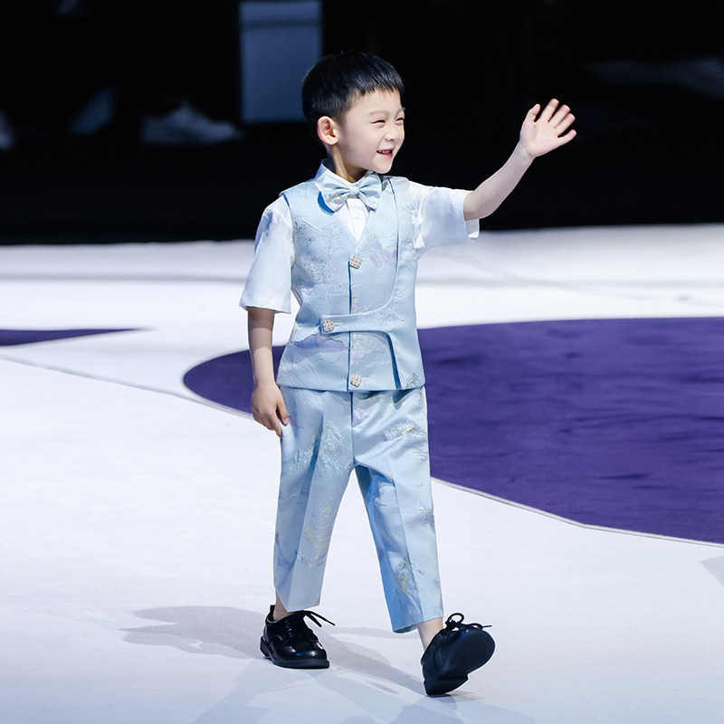 男童西装套装走秀潮服儿童主持人花童钢琴演出服小男孩朗诵表演服,淘宝优惠券,粉丝福利购,淘宝优惠卷