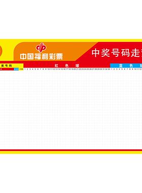 福彩店投注站用品双色球号码海报彩票订制开奖号走势图墙贴包