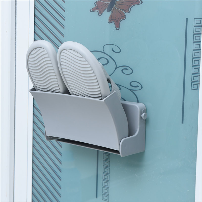 简易鞋架家用经济型放门口收纳鞋子神器酒店宿舍免打孔壁挂鞋架盒 - 图2